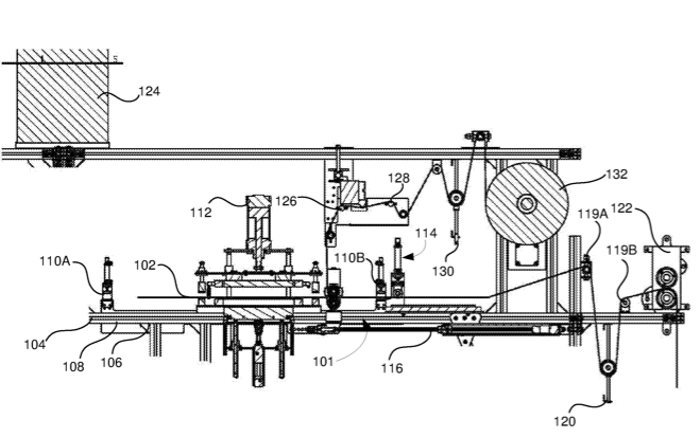 Device for sealing, shaping, and automating a process of making sanitary pads