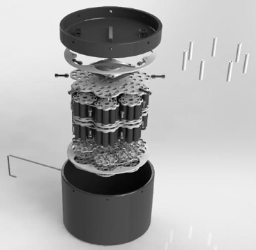 An electrical energy storage device for reducing heat dissipation in energy sources